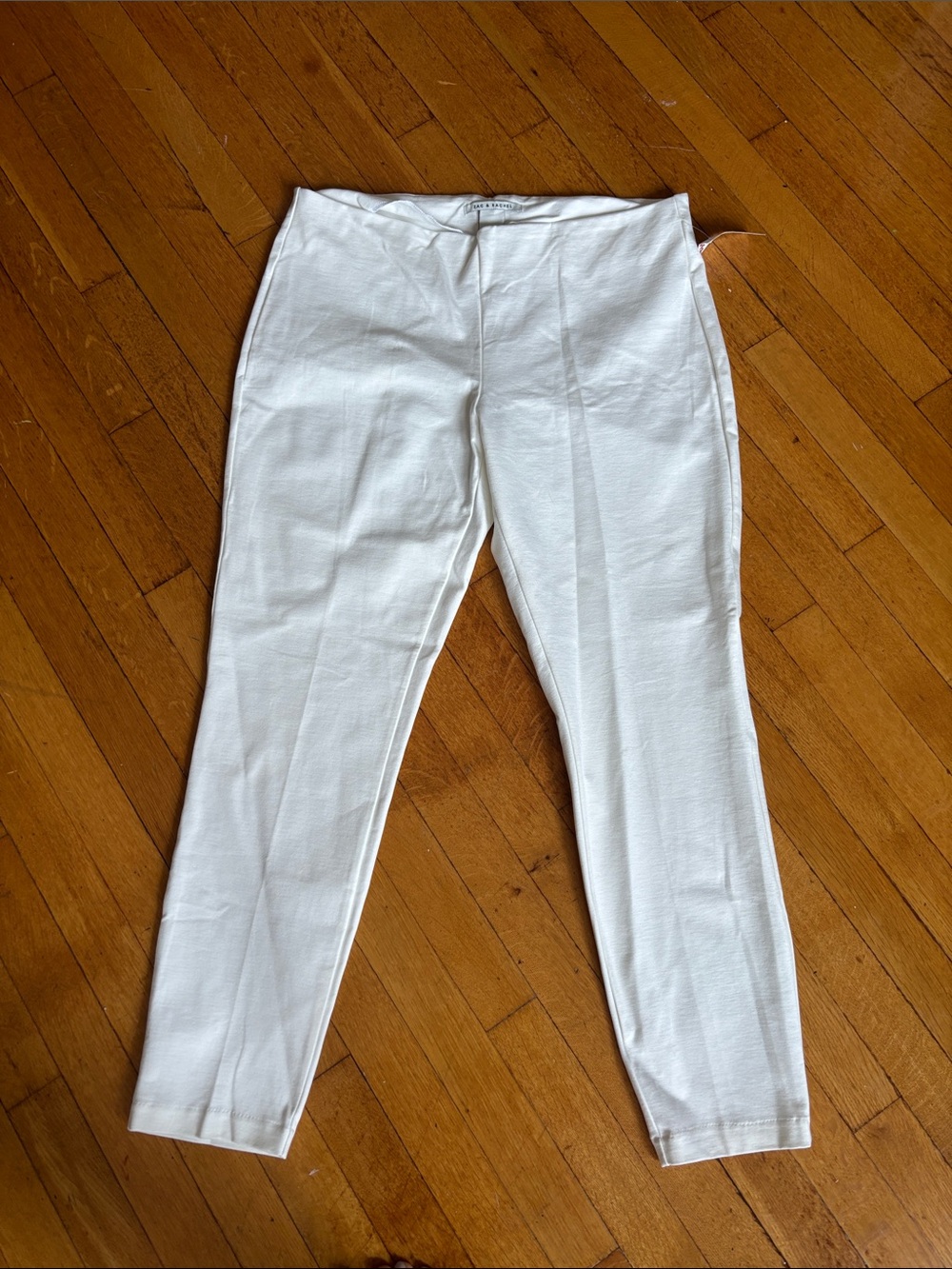 Zac & Rachel White Slim Stretch Dress Pants